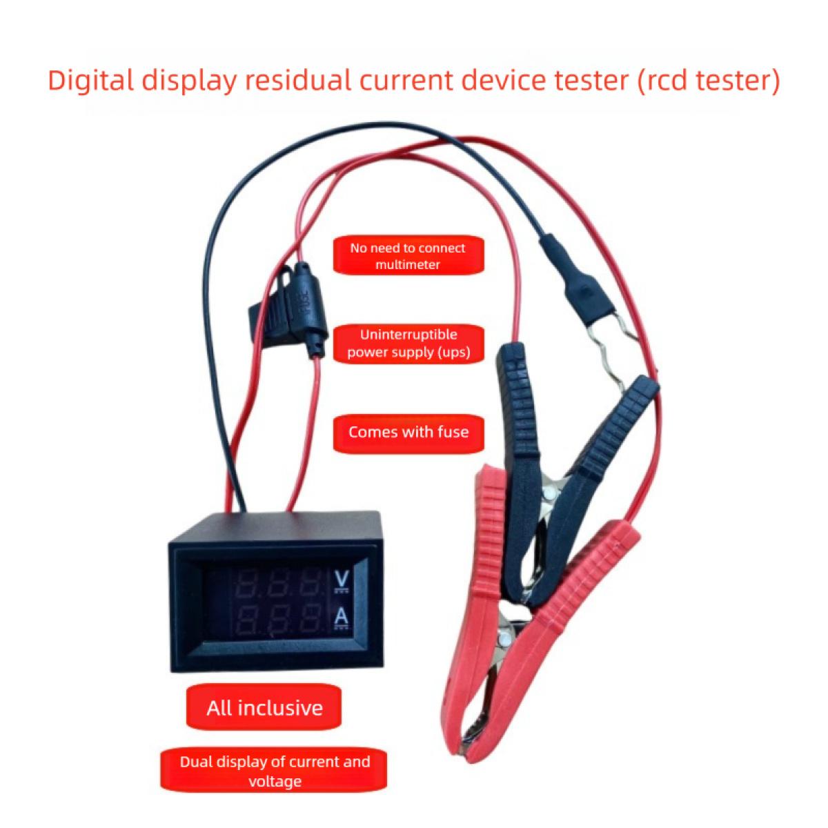 Professional Automotive Parasitic Current Leakage Detector, Car Battery Drain Testing Tool with Leakage Check Function, No Power Disconnection Required