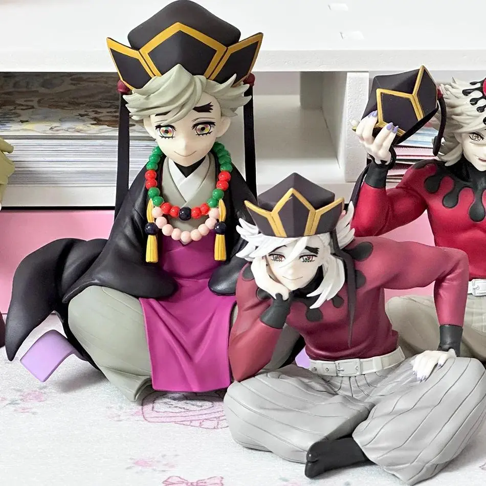 2 Kinds Anime Demon Slayer Douma Premium Chokonose Noodle Stopper Anime Figure Action Figures Collection PVC Model Toys