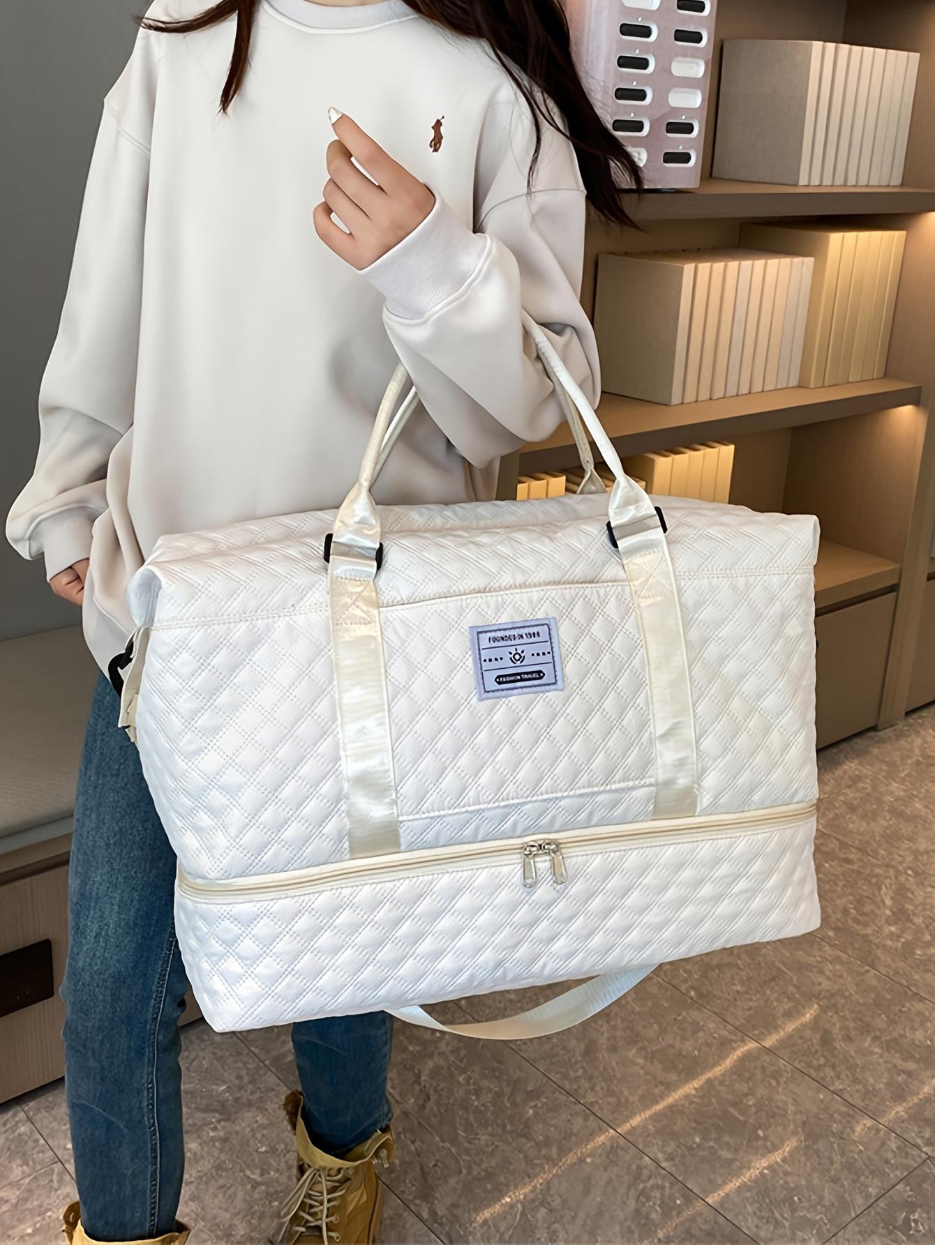 Travel Bag Set, Women's Weekend Bag with Shoulder Strap, Overnight Bag with Shoe Compartment, Yoga Gym Bag with Wet Pocket and Shoe Pocket, Pre and Postpartum Hospital Bag, Business Sports Bag Set