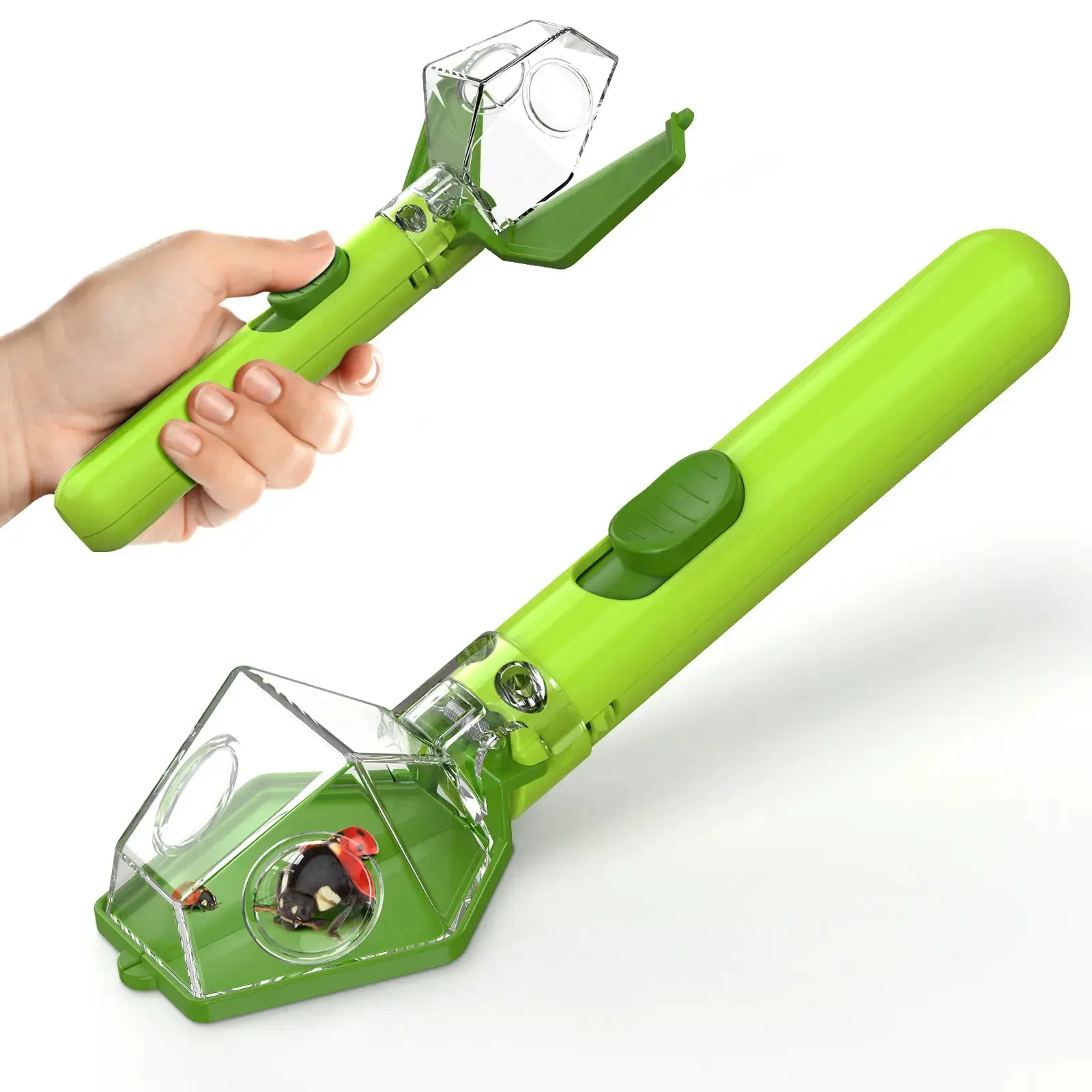 Bug Catcher Set with 6x Magnifier, Stem Education Tool, Stem Learning Tool, Indoor Outdoor Use, Christmas Birthday Gift, Blue, Boxed
