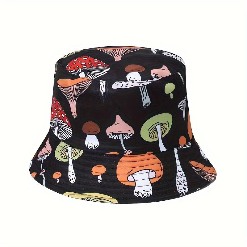 NewCute Cartoon Print Bucket Hat  Animal Graphic Lightweight Sun Hats Outdoor Sunscreen Fisherman Cap