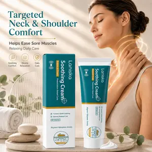Neck & Shoulder Soothing Cream, Turmeric & Ginseng Massage Cream for Stiff Neck, Shoulder Tension & Muscle Comfort, Laniska 30g