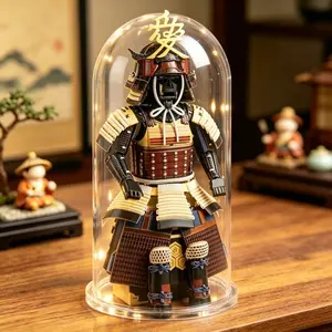 3D Metal Puzzle, Japanese Sengoku Uesugi Kenshin Samurai Armor Metal Model, Desktop Collectible Ornament Puzzle