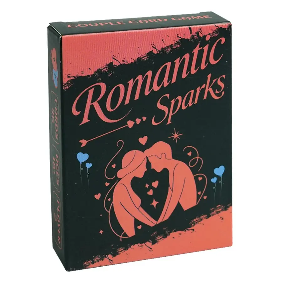 Romantic Sparks Couples Party Game Cards, 46 Interactive Scratch Cards, Perfect for Valentine's Day, Christmas, New Year Gifts