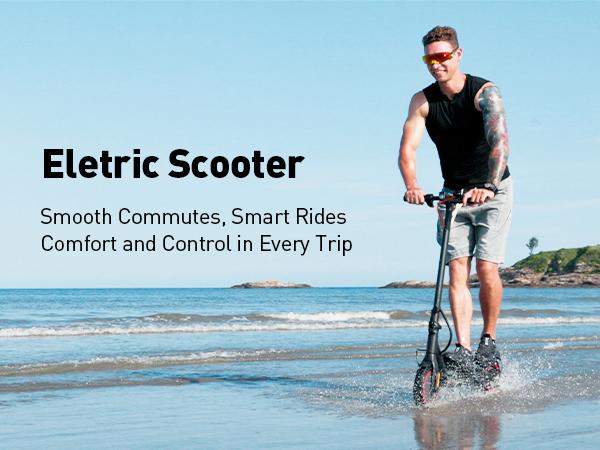 Foldable Electric Scooter for Adults - 350W Motor, 18 MPH Speed, 21 Miles Range, Commuter Scooter with Smart Display & Dual Brakes, for Adults Commuting & Daily Travel