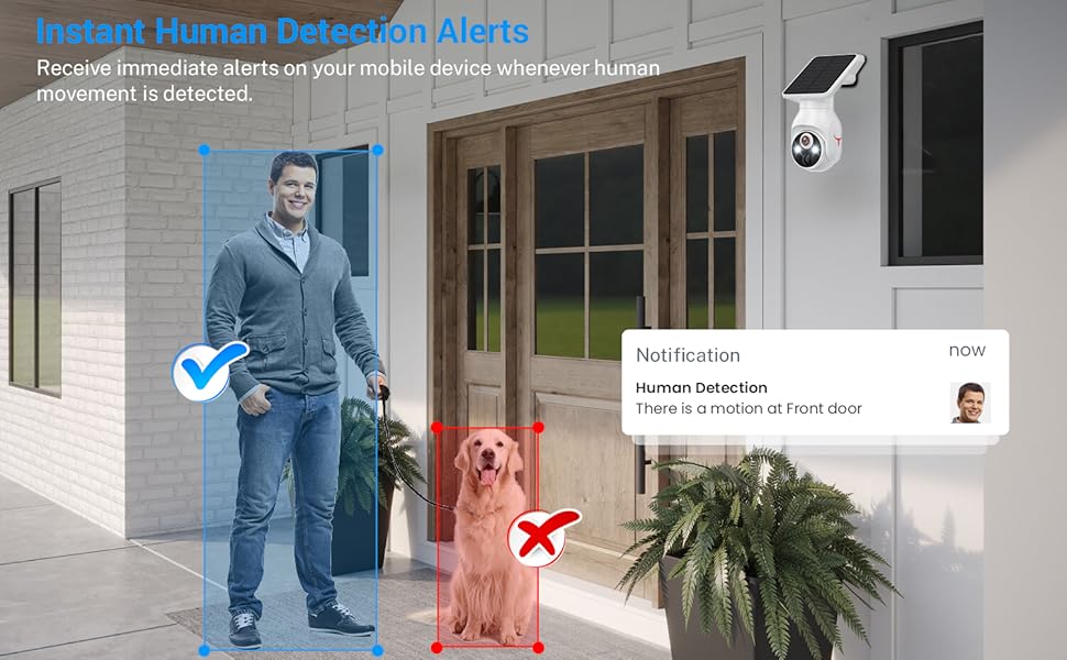 1080p Security Camera Wireless with Solar Panel, AI Human Detection, 2-Way Audio, Color Night Vision, 2.4G WiFi Only, Cloud Storage (Sold Separately), Indoor/Outdoor Surveillance Bullet Cam (WiFi) 1080p Security Camera Wireless with Solar Panel, AI Human Detection, 2-Way Audio, Color Night Vision, 2.4G WiFi Only, Cloud Storage (Sold Separately), Indoor/Outdoor Surveillance Bullet Cam (WiFi)