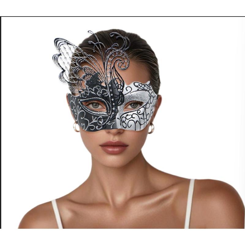 Women’s Luxury Rhinestone Half Face , Venetian Masquerade Eye  for Carnival & Costume Party domino