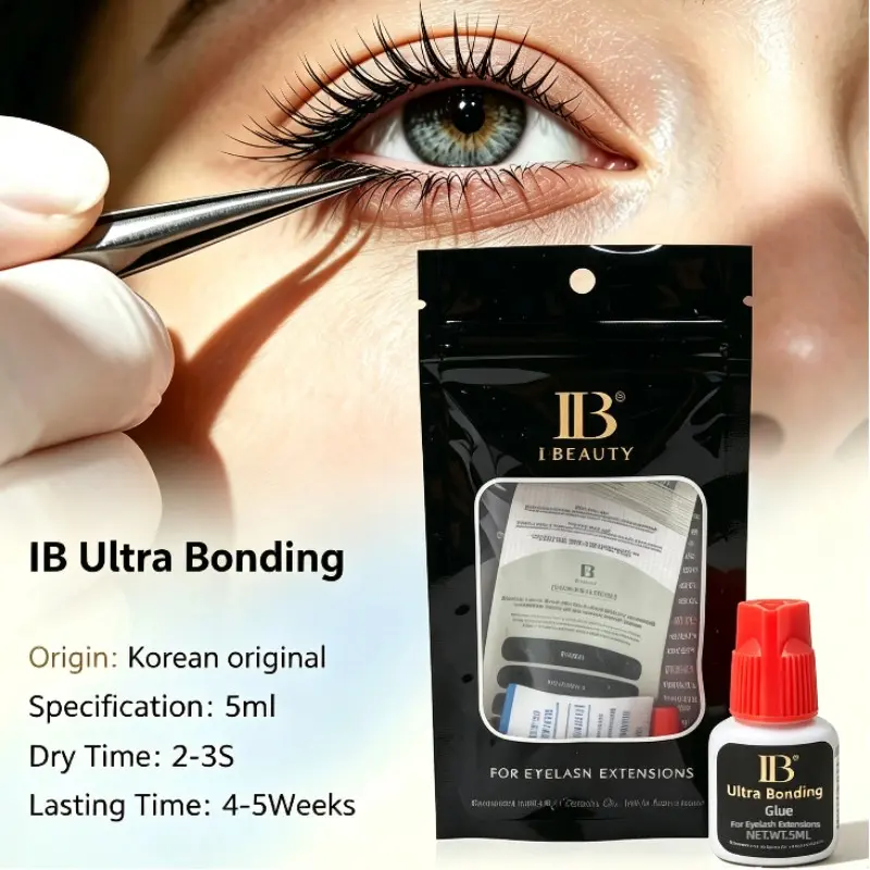 Korea Original IBeauty Ultra Bonding Glue Individual  For Eyelash Extensions Fast Drying Black Lash Extensions Glue5ml