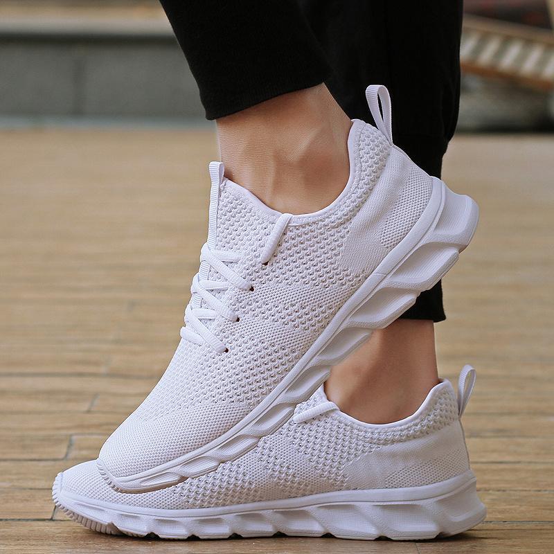 Casual Running Sport Shoes For Men's Outdoor Mesh Light Weight Breathable Athletic Fashion Sneakers Non Slip Walking Gym Shoes