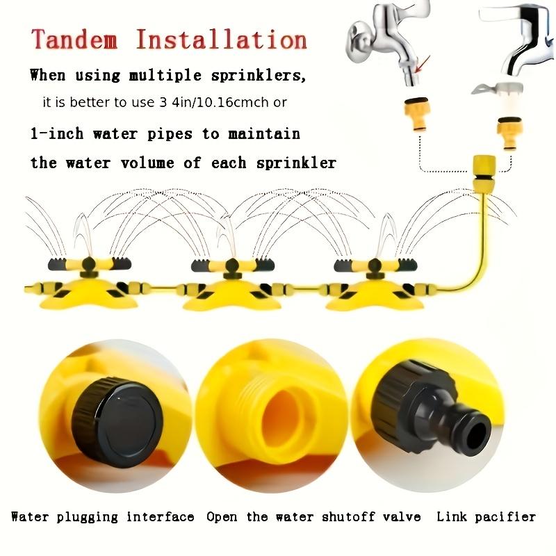 1 Set Garden Lawn Sprinkler Heads, 360 °   Rotating Water Sprayer with Adjustable Arm, Multi-angle, Suitable for Gardens, Lawns, and Roof Cooling