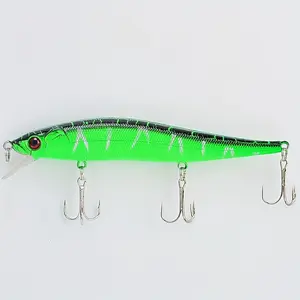 1pc Vibrant Minnow Fishing Lure - 6 Colors, 11.99cm/0.46oz Durable ABS Body, Fishing Bait