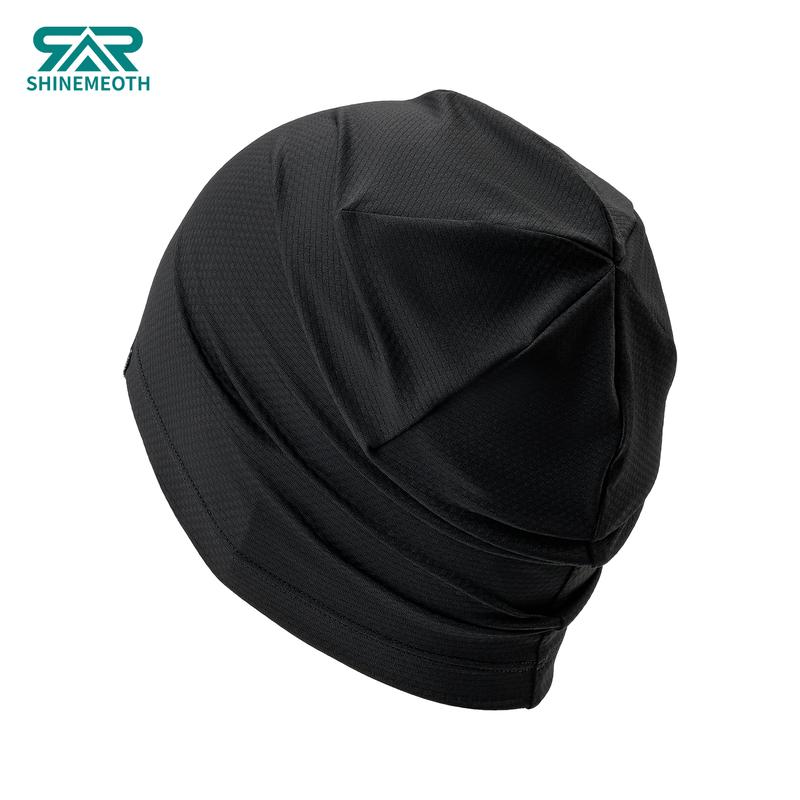 SHINENEOTH 2/3Pcs Breathable Skull Cap Men Beanie Do-rag Lightweight Sweat Wicking Hat Head Wrap Under Helmet Liner for Motorcycle Running Bandana Cycling