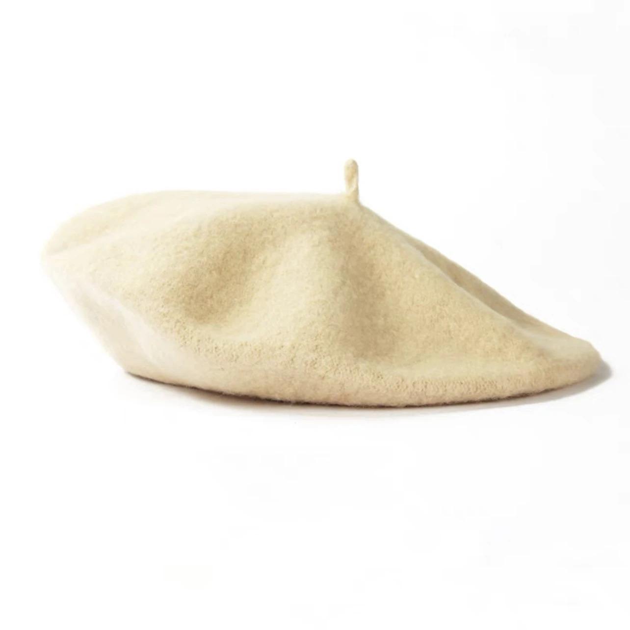 Wool Beret Retro British Woolen Knitted Painter's Hat Adult Autumn/Winter Warm Hat