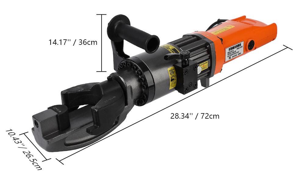 GARVEE Electric Hydraulic Rebar Bender Tool, 900W & 1200W, 110V, Handheld, Bends Rebar up to 7/8 Inch (22mm), Adjustable Angle 0-130°, with Precision Pressure Relief Valve for Professional Use