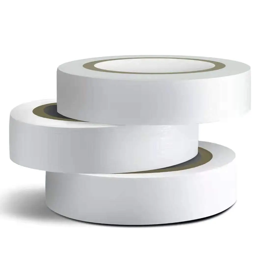 3 count White Electrical Tape, 0.62 in X 49 ft |  White  Tape, Flame Retardant Indoor Outdoor High Temperature Resistance Electric Tape