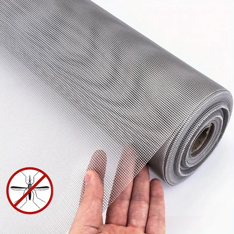 Large-Sized Polyester Window Screen Roll - Mosquito-Proof, Pet-Protecting Window Hardware for Balconies, Gardens