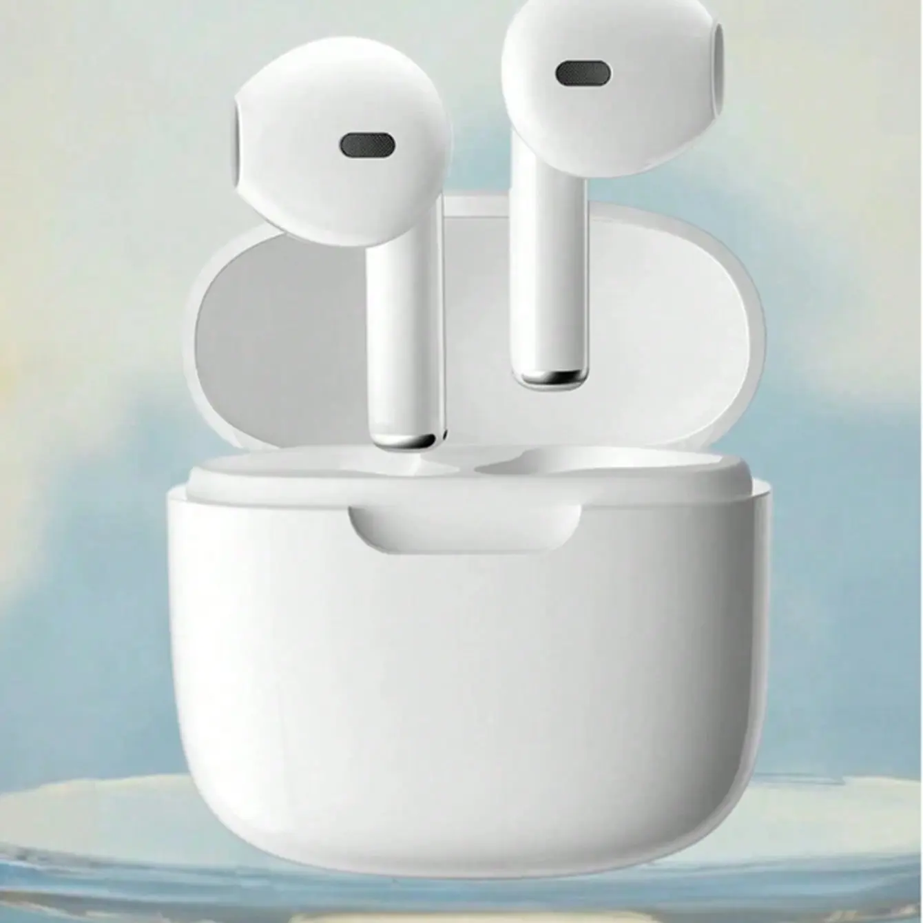 TWS Bluetooth-compatible Earbuds, Wireless Headphones for Office, Streaming, Sports, Deep Bass, Bluetooth-compatible 5.3, Noise-Canceling, Long Battery Life