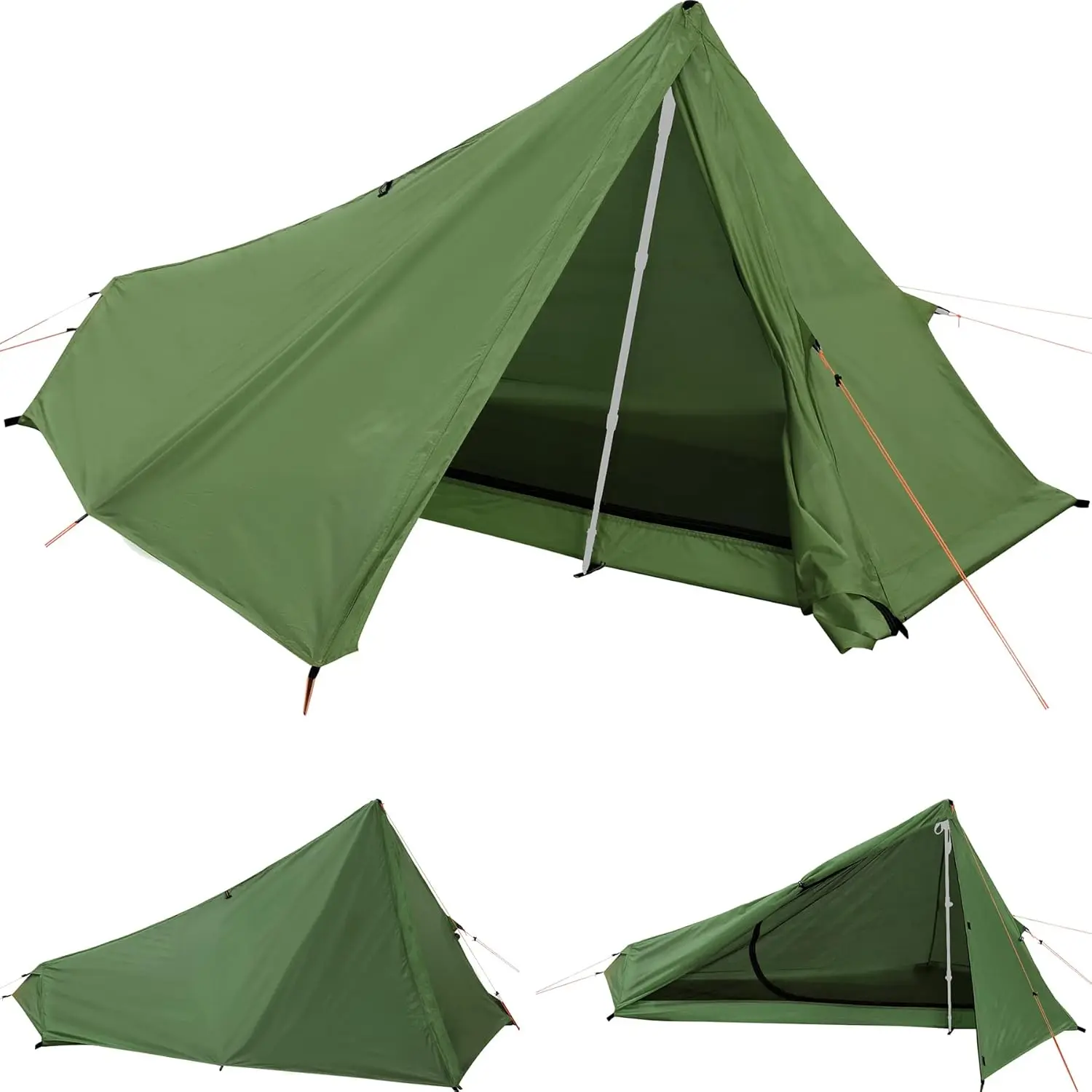Trekking Pole Tent for Backpacking - Ultralight Backpacking Tent, Waterproof Hiking Tent for Camping, Lightweight Camping Tent for Scouts, Trekker(NO Trekking Poles)