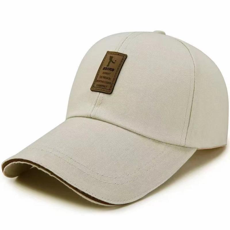 Men's new spring and autumn baseball cap, canvas duckbill cap, wholesale outdoor wide-brimmed hat, all-season casual hat
