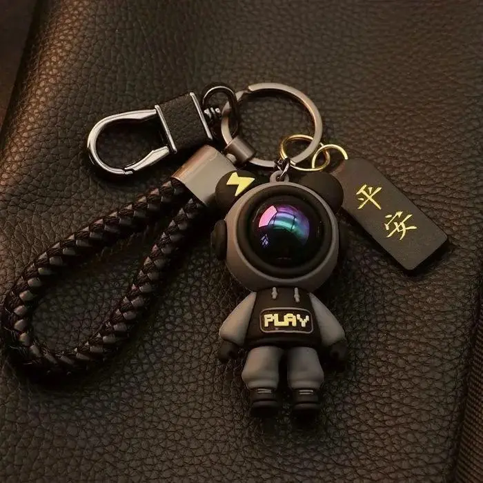 Astronaut Design Keychain, Cute Keychain for Car Keys for Men & Women, Matching Couple Keychains for Bags,Universal Car Interior Decoration Accessories