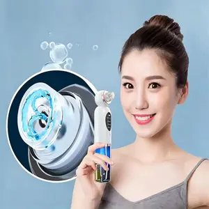 Water Circulation Hydra Pore Vacuum Cleaner, 5 Interchangeable Tips, 3 Suction Levels, Wet Suction Exfoliator for All Skin Types