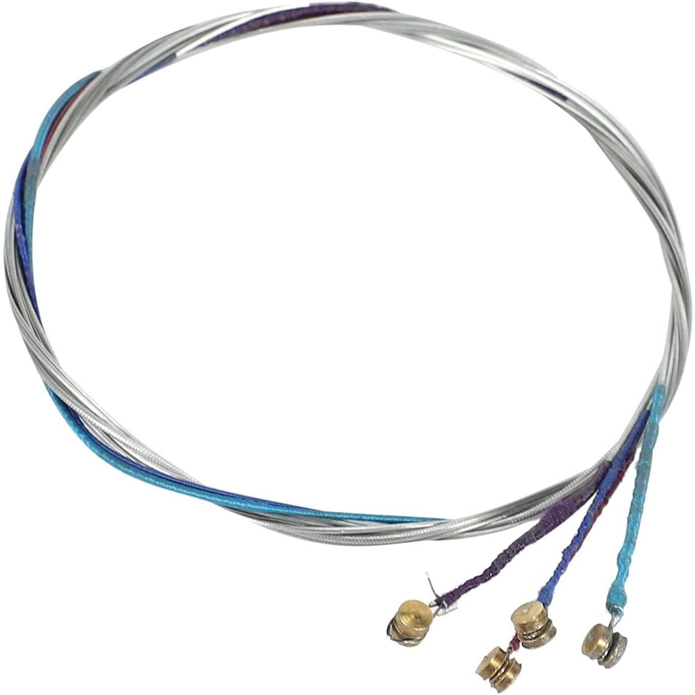 5 Packs of Violin Strings Full Set (G-D-A-E) Universal Strings for 4/4-3/4 Size Violin Stainless Steel Core with Nickel-Plated Ball End