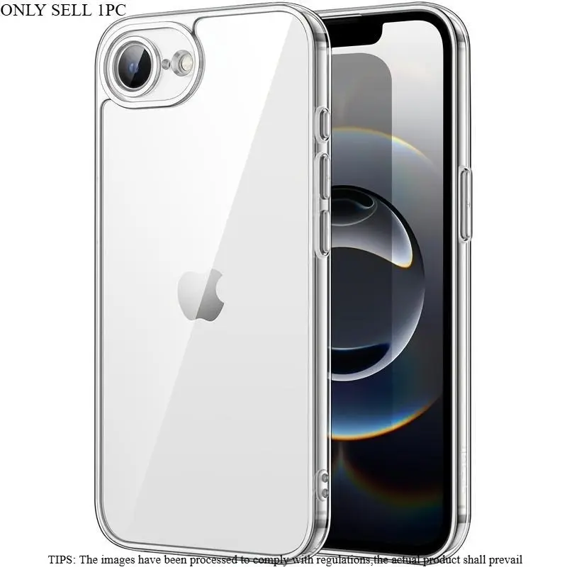 Phone Case : Clear Protective Case for iPhone 17e, Non-Yellowing Shockproof Phone Bumper Cover, Anti-Scratch Clear Back for iPhone 17 16 15 14 13 12 11 Protective Covers