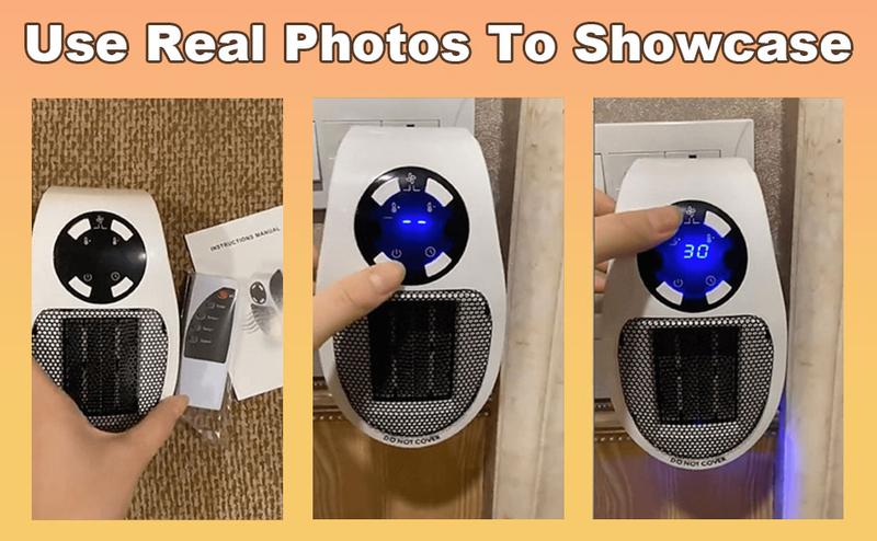 450W Wall-Mounted Electric Heater with Adjustable Temperature PTC Ceramic Heating 12-Hour Timer LED Display Portable for Bathroom Bedroom Office Indoor Use 450W Wall-Mounted Electric Heater with Adjustable Temperature PTC Ceramic Heating 12-Hour Timer LED Display Portable for Bathroom Bedroom Office Indoor Use