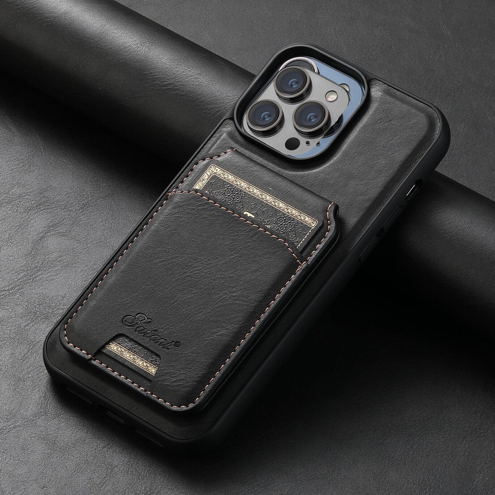 For iPhone 16 15 Pro Max 14 13 Magsafe Leather Phone Case Detachable Card Wallet For iPhone 16 15 Pro Max 14 13 Magsafe Leather Phone Case Detachable Card Wallet