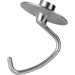 Stainless Steel Dough Hook Attachment for KitchenAid 4.5-5 Quart Tilt-Head Stand Mixer, K45DH Dough Hook Replacement for KSM90 and K45, Mixer Parts Accessories