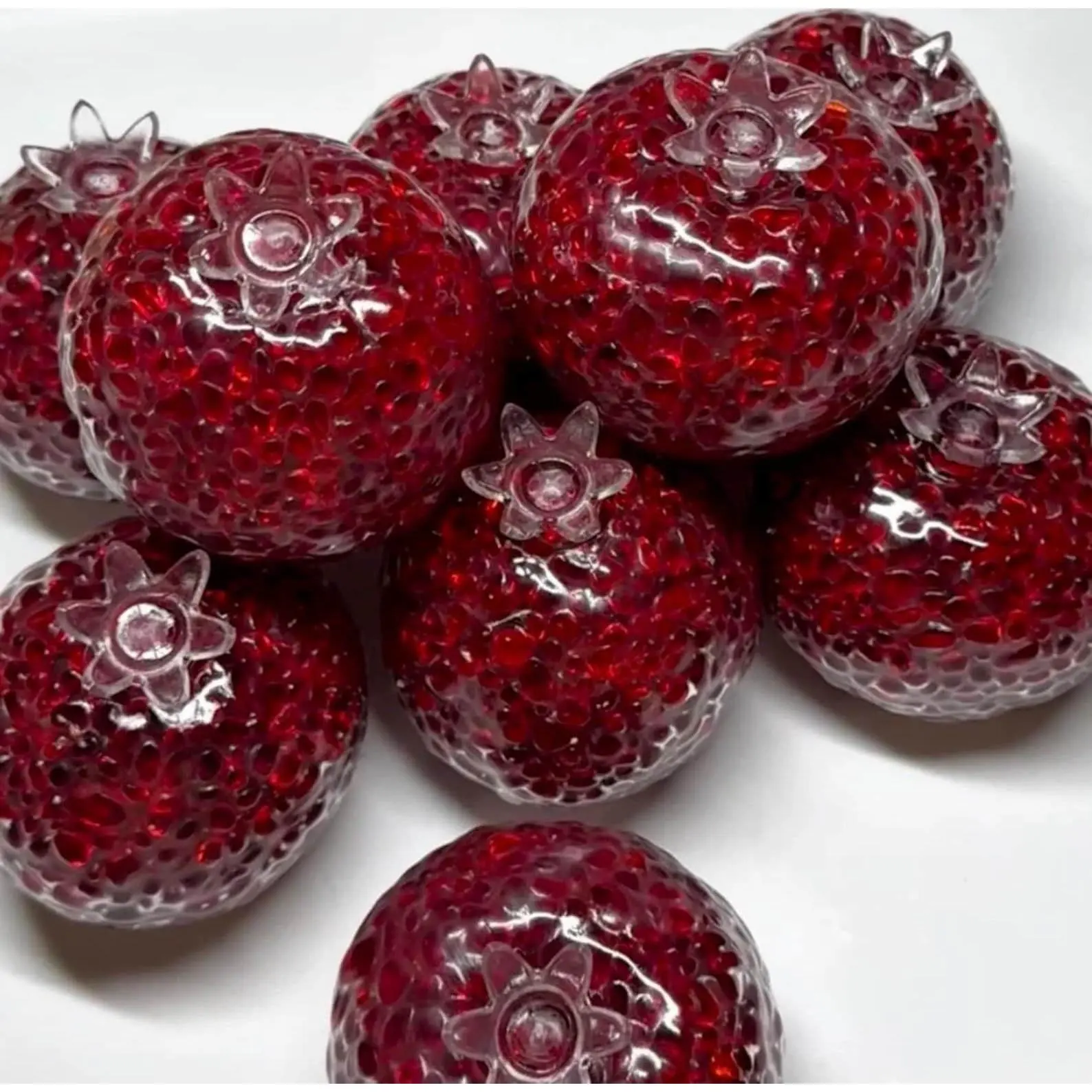 Its Back!! Garnet Puff Squishy Ball - Crunchy ASMR Stress Relief Fidget Toy | Handmade Stress Ball