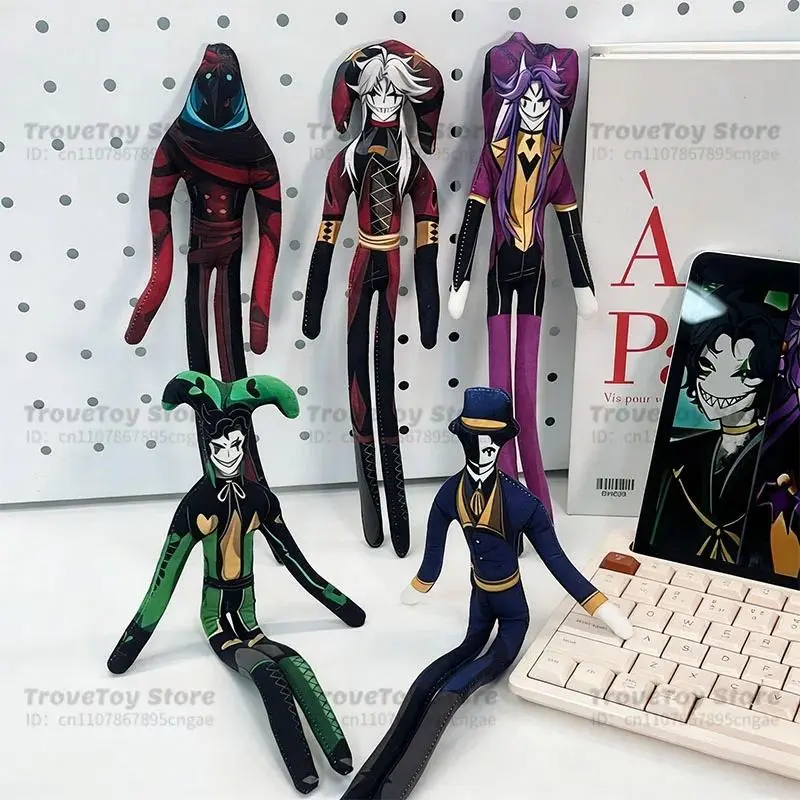 NEW 28cm Flexible With Body Wire Funny Anime The Freak Circus Plush Toys Lovely Pierrot Character Figure Plushie Doll Desk Decor
