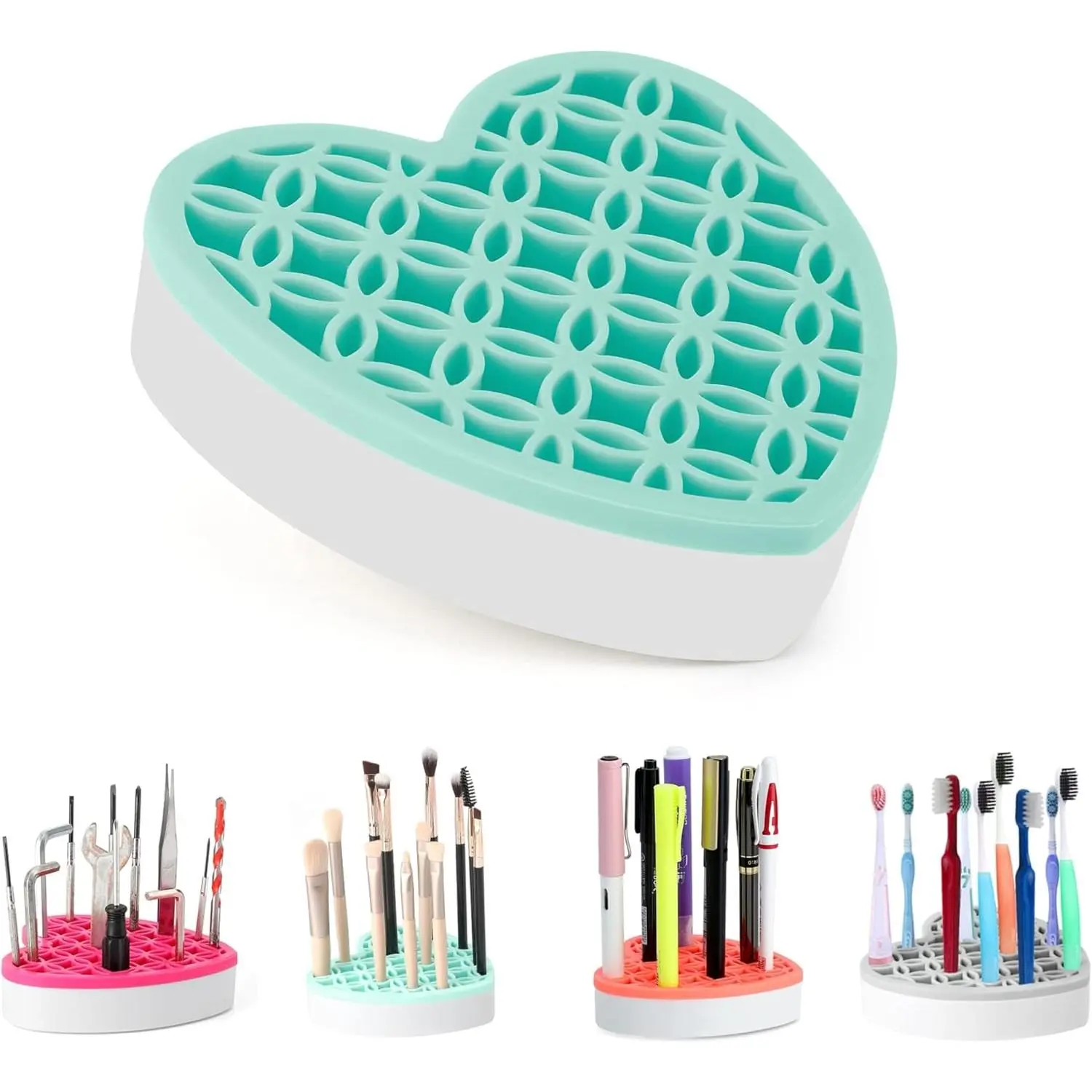 Makeup Brush Holder,  Organizer, Pen Holder for Desk, Pencil Case, Sewing Tool, Beauty Tool, Brushes, ,  Holders (Blue)