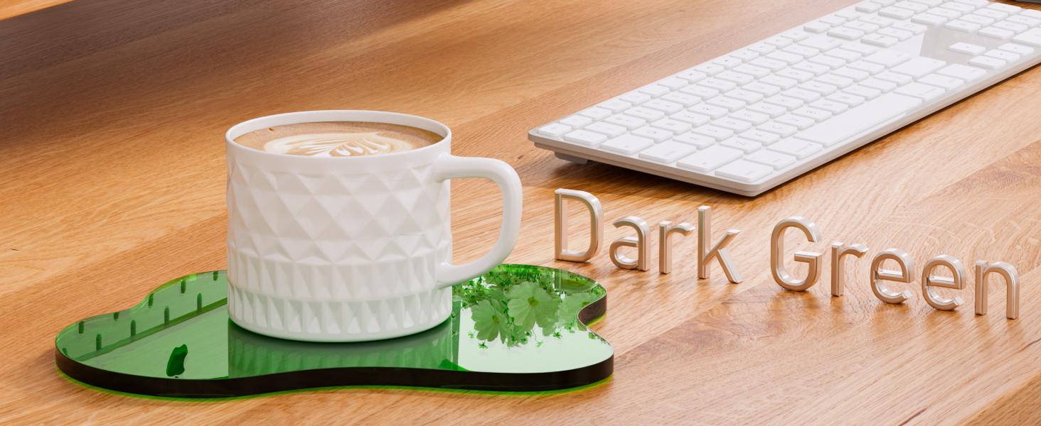 Acrylic coaster decorative plate, irregular bar counter coaster, transparent cloud shaped coffee cup coaster, very suitable for desktop protection and accessory display.(Clear)