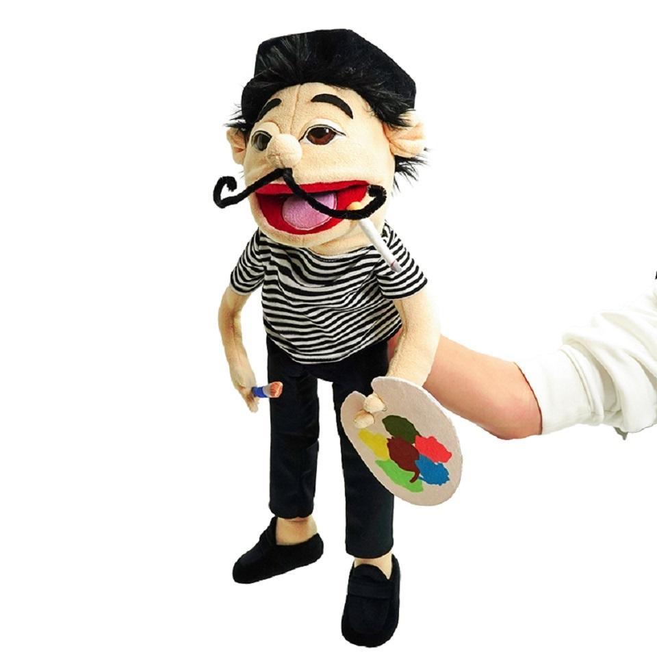 30/60cm Jeffy Hand Puppet Plush Children Soft Doll Talk Show Party Props Christmas Doll Plush Toys Puppet Kids Gift