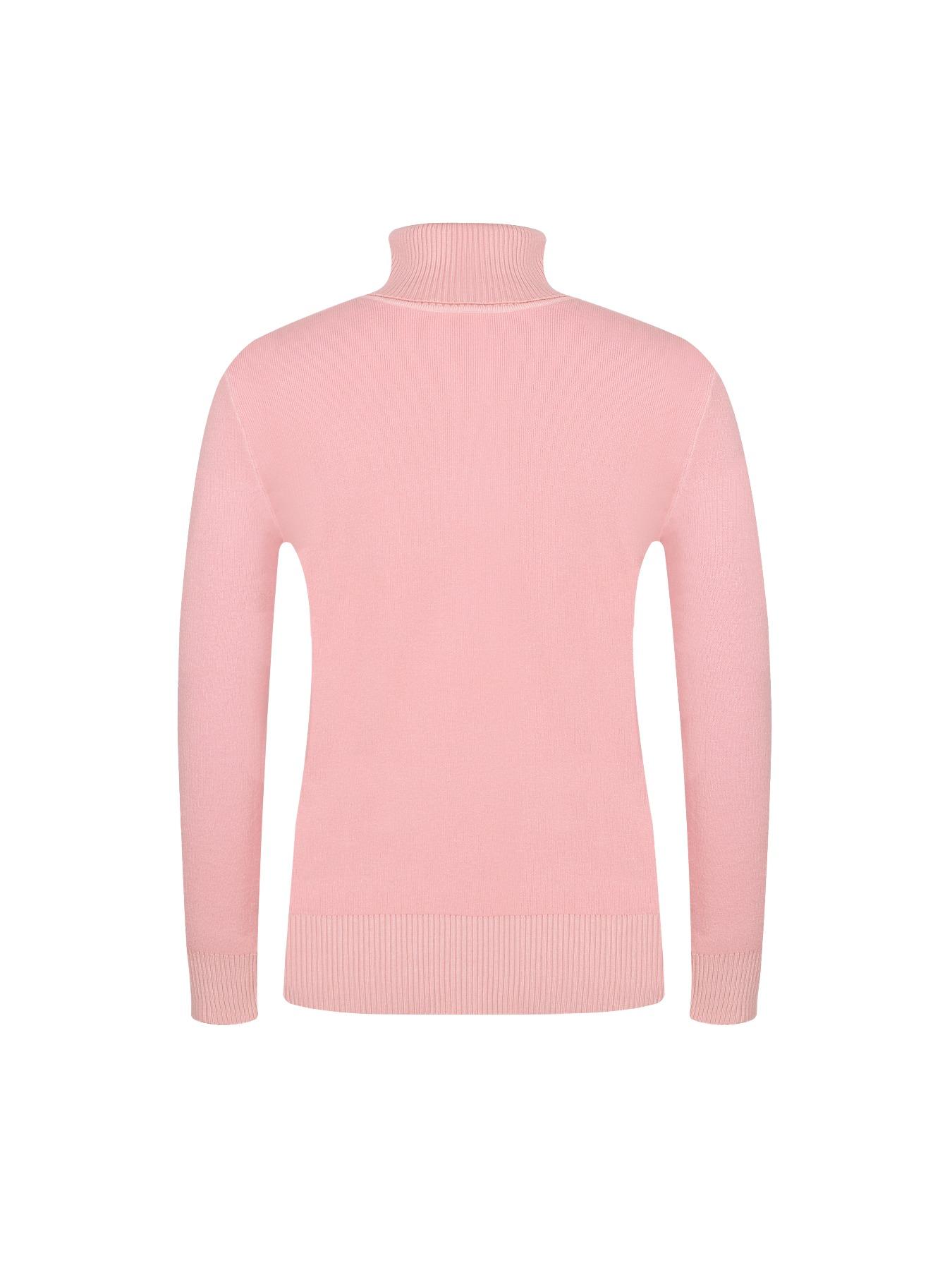 Women's Plain High Neck Sweater, Casual Long Sleeve Jumper for Fall & Winter, Fashion Ladies' Knitwear for Daily Wear