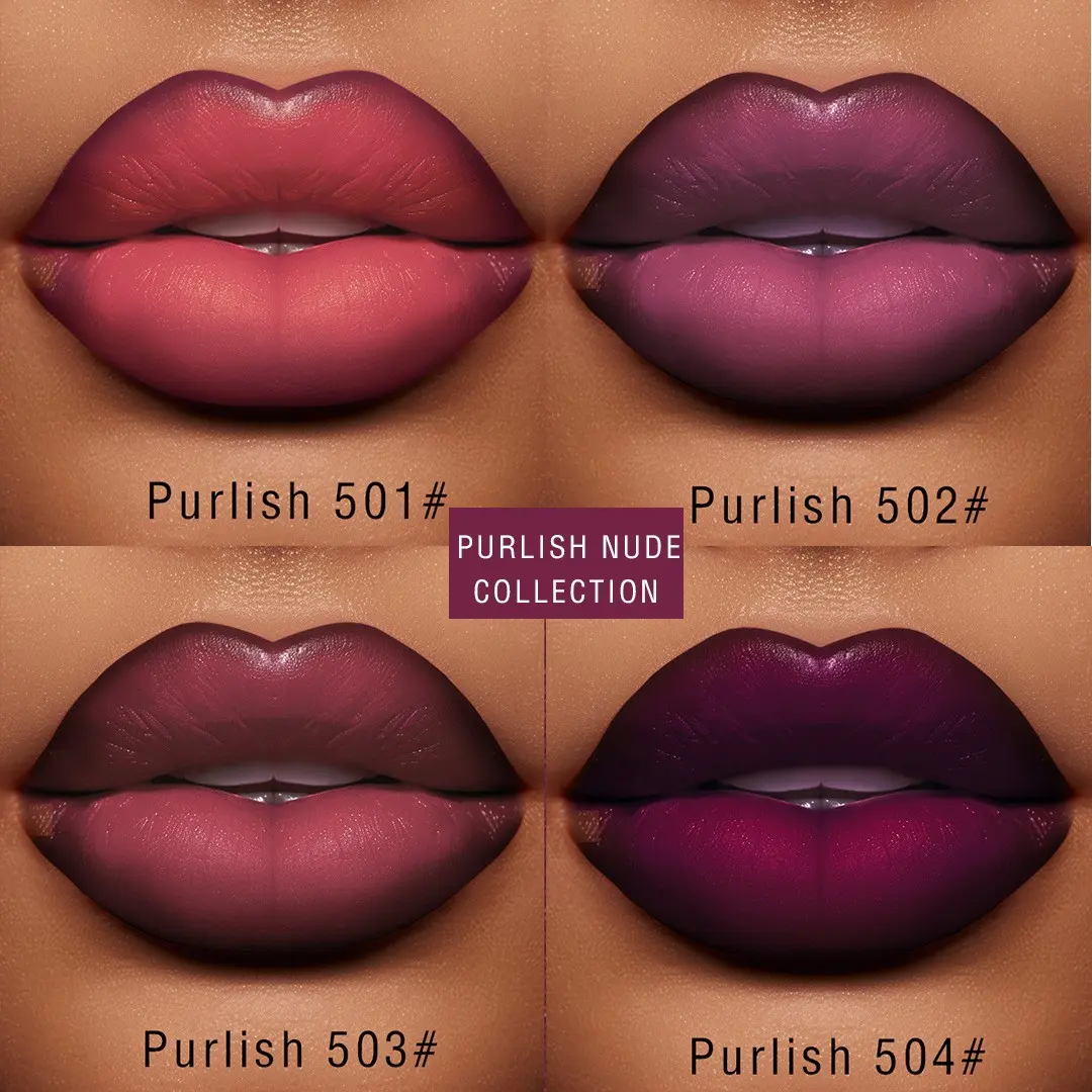 Nude Color Lipstick Matte Smooth Velvet Texture, Hydrating Oil Free Mostrizing Long Lasting Glossy Easy to Apply Makeup for All Skin Tones Moisture