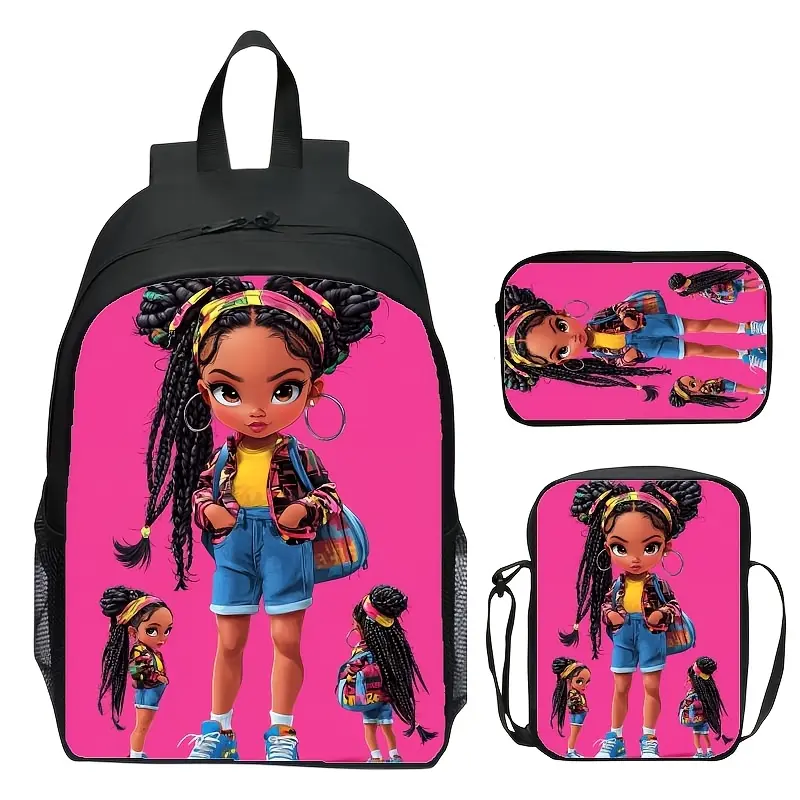 Kids' Unisex All-Seasons Hazard-Free Fire and Ice Wolf Backpack - Lightning Animal Print School Bookbag with Top Handle, Side Mesh Pockets for School/Travel
