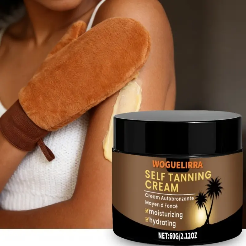Self-Tanning Mousse/lotion/gel, Body Care, Natural Formula, Even Light, Waterproof, Long-Lasting, Stain-Resistant, for Medium to Dark Skin