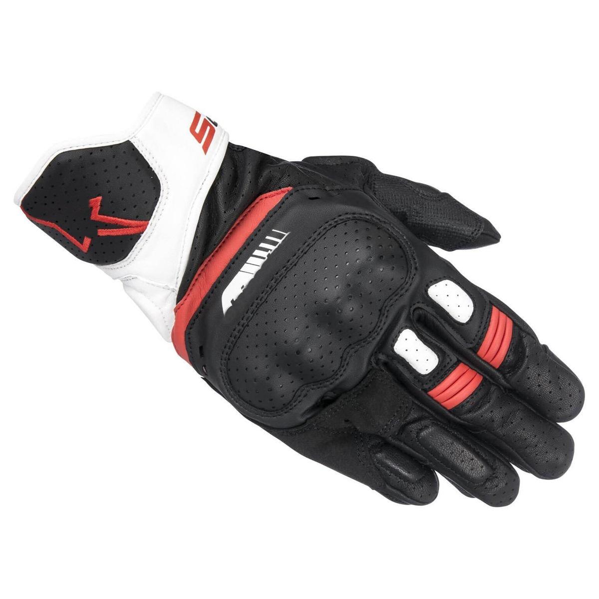 A Stars SP5 Summer Motorcycle Riding Gloves Premium Leather Touchscreen Racing Gloves Anti Slip Abrasion Resistant for Street Bike Enthusiasts