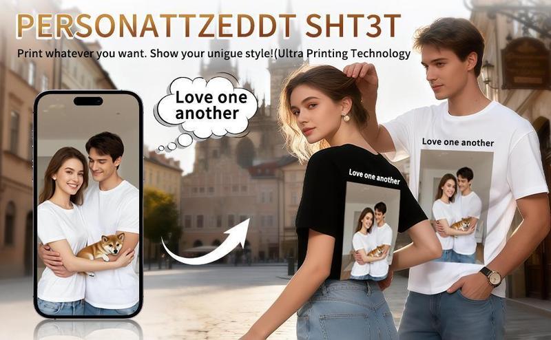 UOSO Two Sides Graphic Tee - The World is Yours Design with Tony Montana Iconic Image Perfect for Movie Fans and Streetwear Enthusiasts Menswear Casual Crewneck Tshirt 100% Pure Cotton Y2K Streetwear Tee good  graphic  tees