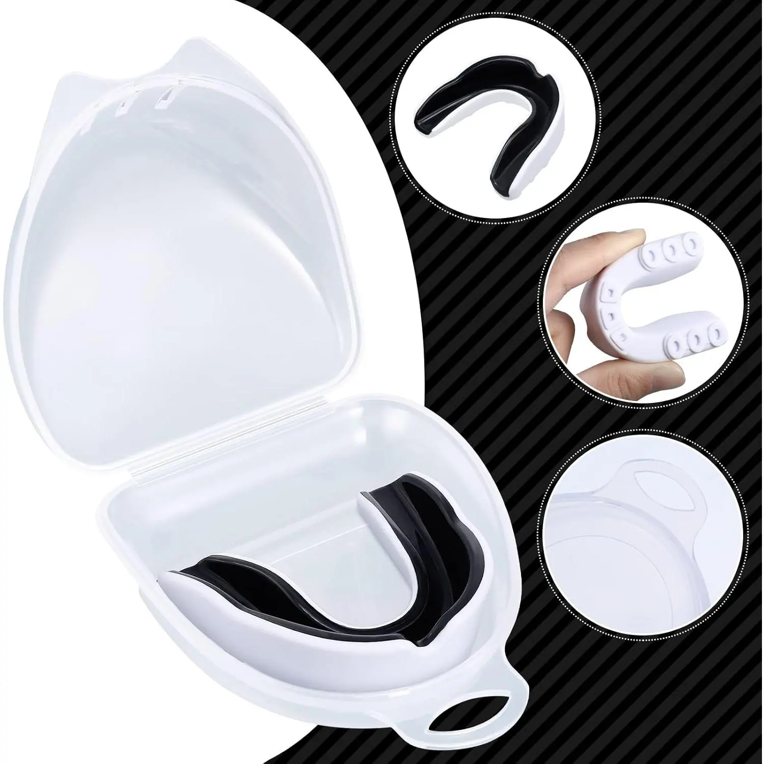 Sports Mouthguards - Protective Gear for Combat Sports, Prevents Gum Damage, Teeth Armor for Boxing, Basketball, Football Matches, Gum Teeth Armor