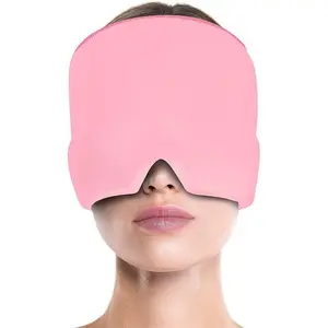Gel Ice Head Wrap Cap, Cold Compress Head Cover for Daily Tension & Stress Comfort. Ideal for Home, Office & Night Use