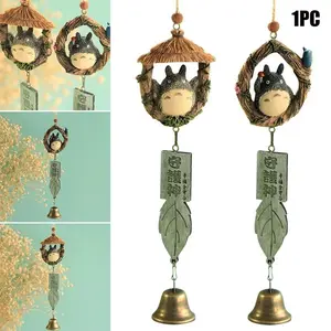 Resin Wind Chime Ornaments Totoro Wind Chime DIY Craft Gifts for Home Garden Decor