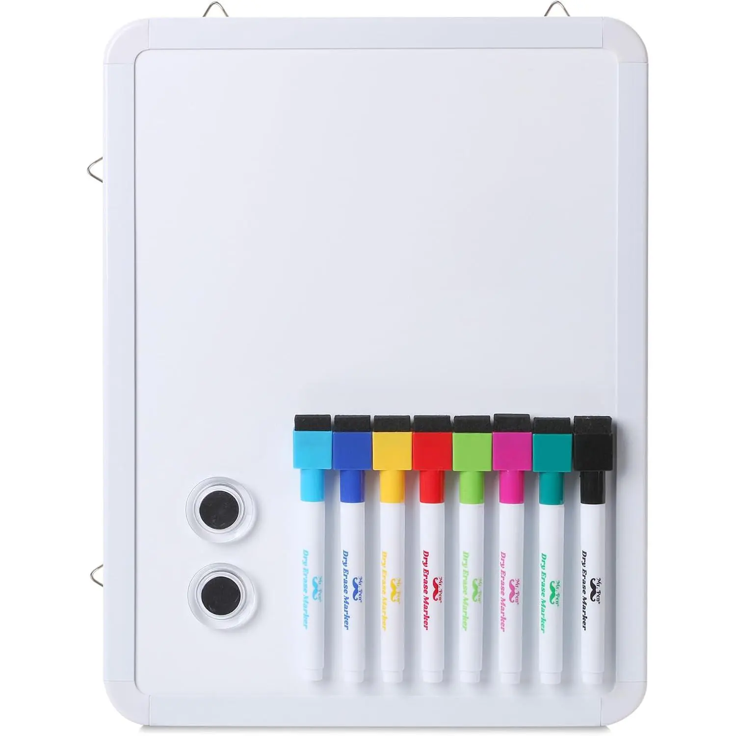 - Small Dry Erase Board, 12.5x9.5 Inches | Whiteboard with 8 Fine Point Dry Erase Markers and 2 Board ,  Small White Board for Students,