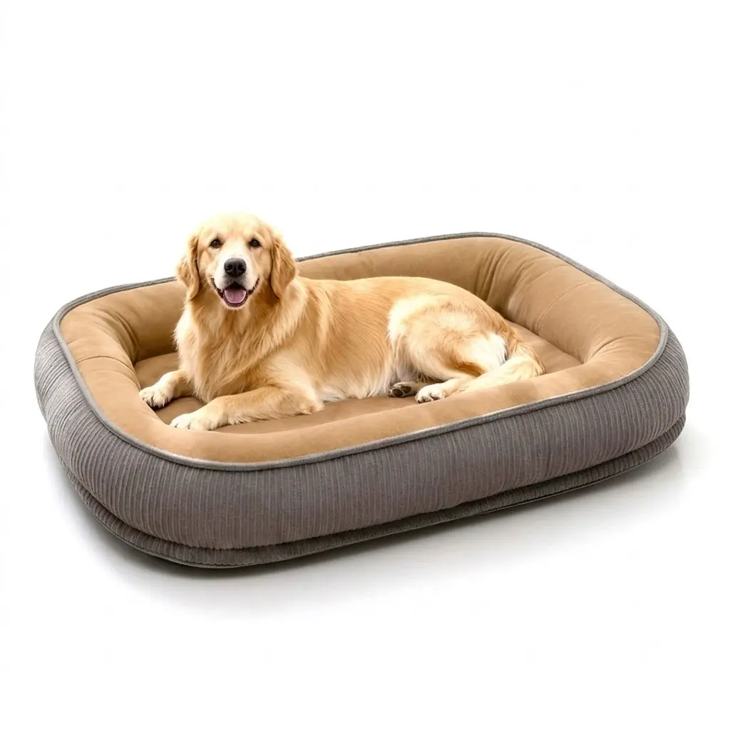 All-Season Orthopedic Dog Bed, Washable Extra Large Dog Sofa, Full Enclosure Pillow for Large Dogs, Multi-Color Options, Home