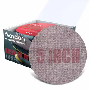 5 Inch Sanding Mesh |  Mesh Hook and Loop Sanding Discs | Dust Free Net Sandpaper | 50 Pack  80 | 100 | 120 | 220 | 320 Grit | Wet and Dry Sanding Screen | Anti-clog/Last