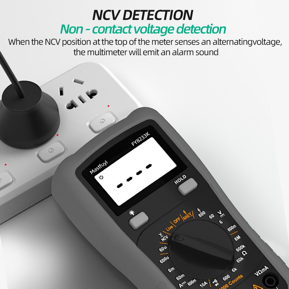 High Precision Digital Multimeter with LCD Display, Smart Overload Protection, Battery Powered Tool for Electricians & Repairers