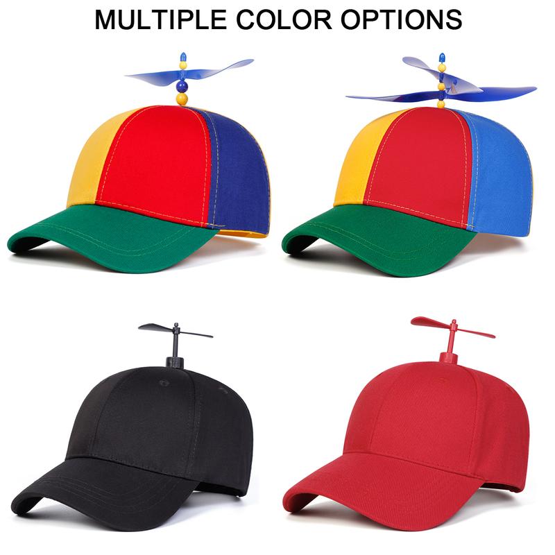 Unisex Propeller Baseball Cap Outdoor Adjustable Sunscreen Leisure Hat Travel Tourism Beach Vacation