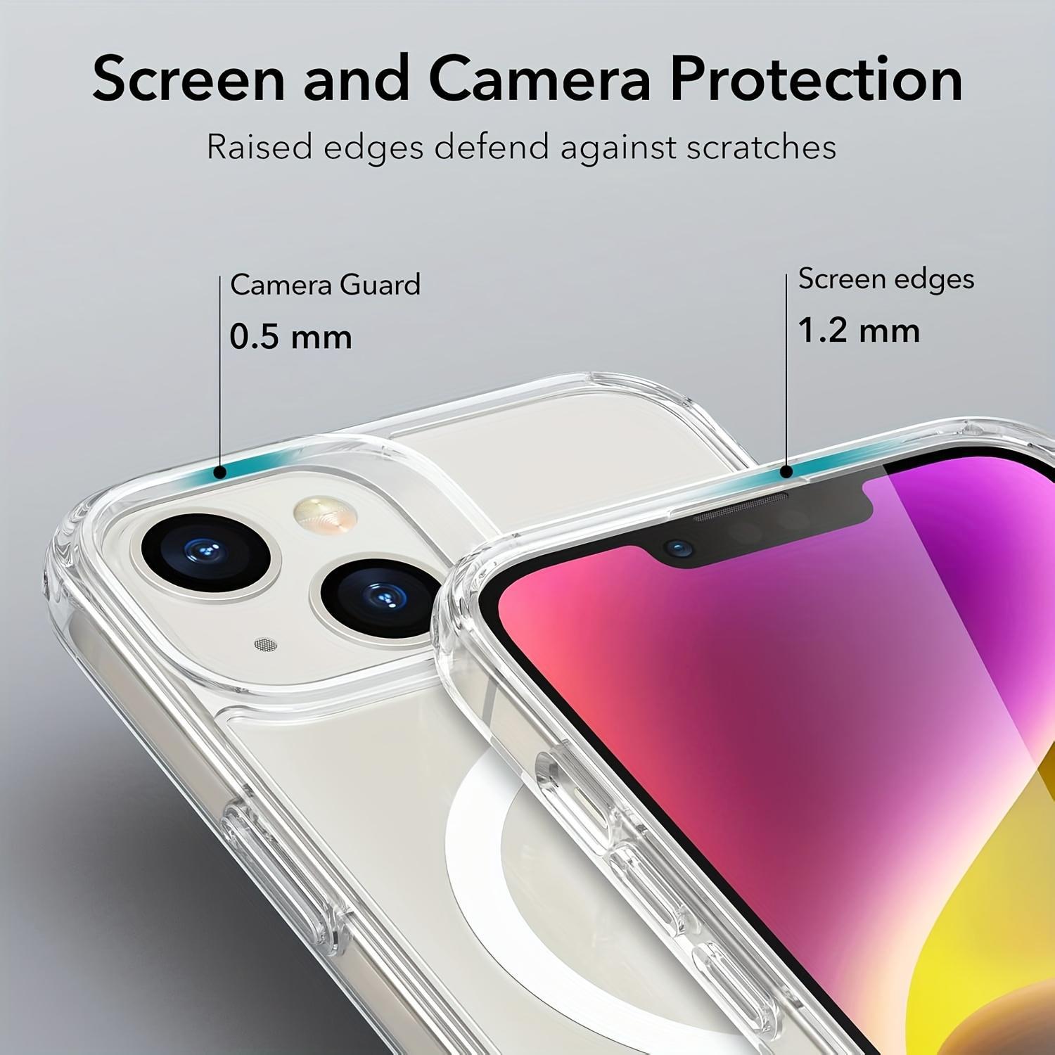 Magnetic Phone Case, Shockproof All-Around Transparent Protective Case for iPhone 17, 16, 15, 14, 13 and 12, Magnetic Phone Casing Protector Cover Accessories Smartphone Protection, Protective Cellphone Casing